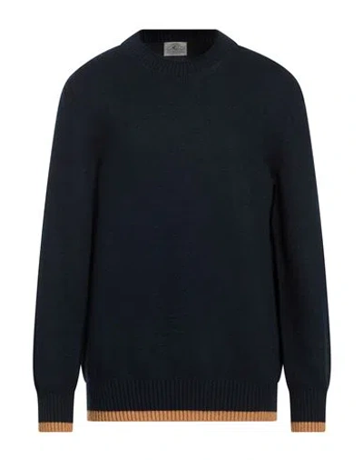 Mqj Man Sweater Midnight Blue Size 42 Viscose, Polyamide