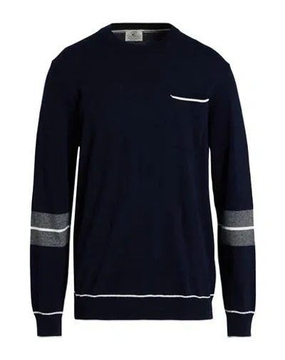 Mqj Man Sweater Midnight Blue Size 44 Polyamide, Wool, Viscose, Cashmere