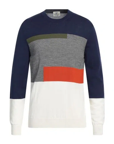 Mqj Man Sweater Midnight Blue Size 44 Wool, Acrylic