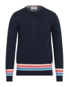 Mqj Man Sweater Midnight Blue Size L Cotton