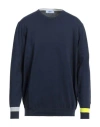 Mqj Man Sweater Navy Blue Size S Cotton