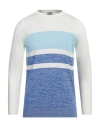Mqj Man Sweater White Size 42 Linen, Polyester In White