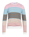 Mqj Man Sweater White Size Xl Cotton In White