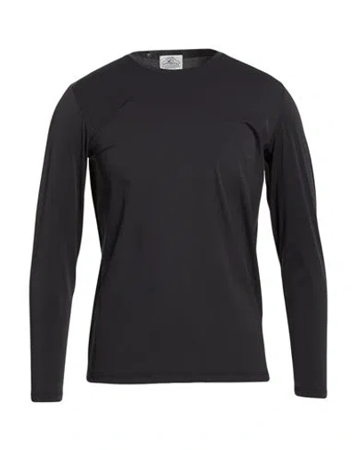 Mqj Man T-shirt Black Size 38 Polyamide, Elastane In Multi