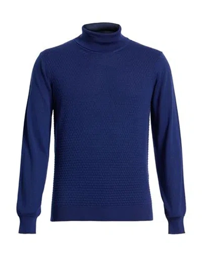 Mqj Man Turtleneck Black Size 44 Wool, Acrylic