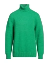 Mqj Man Turtleneck Green Size 42 Polyamide, Acrylic, Wool In Green