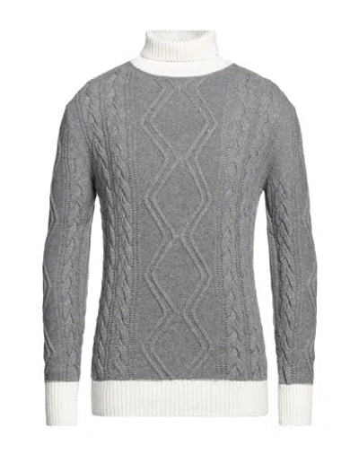 MQJ MQJ MAN TURTLENECK GREY SIZE 38 POLYAMIDE, WOOL, VISCOSE, CASHMERE