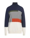 Mqj Man Turtleneck Grey Size 48 Wool, Acrylic