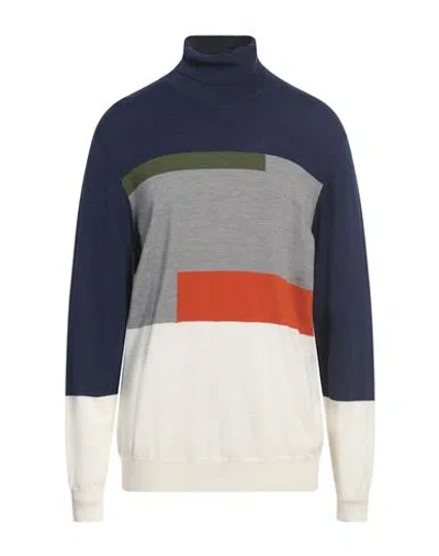 Mqj Man Turtleneck Grey Size 48 Wool, Acrylic