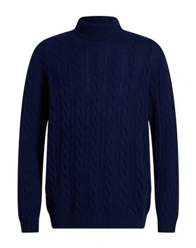 Mqj Man Turtleneck Navy Size 44 Wool, Polyamide