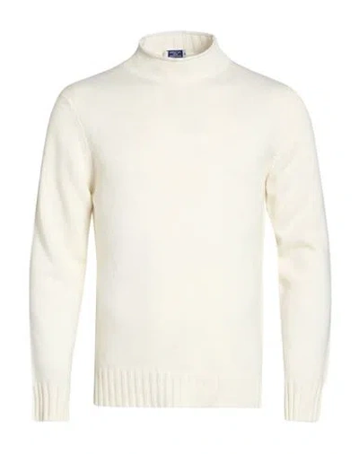 Mqj Man Turtleneck Off White Size 44 Polyamide, Wool, Viscose, Cashmere