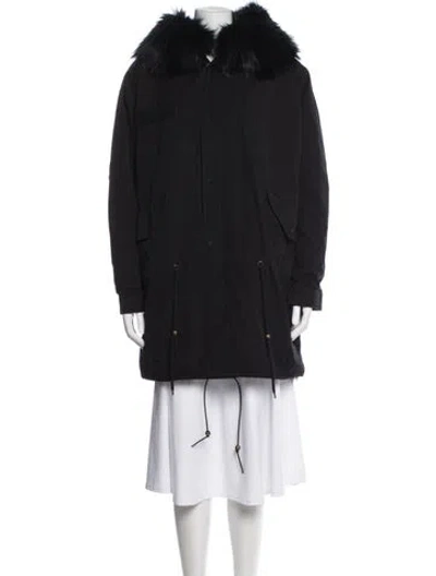 Pre-owned Mr & Mrs Furs Parka In Black