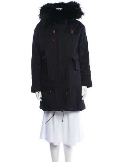 Pre-owned Mr & Mrs Furs Parka In Blue
