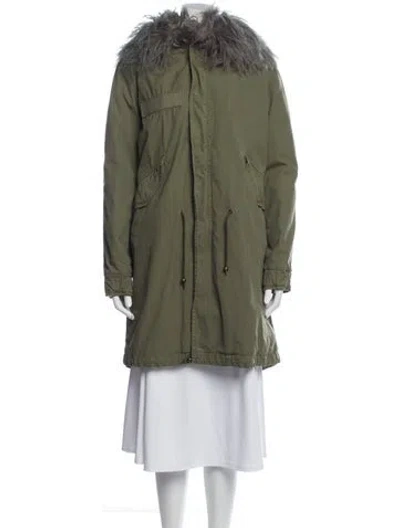 Pre-owned Mr & Mrs Furs Parka In Green