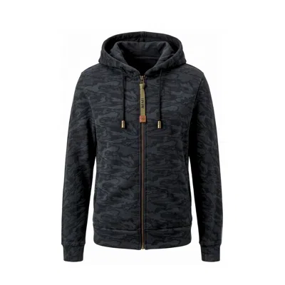 Mr & Mrs Italy Black Cotton Women's Sweatshirt In Multi