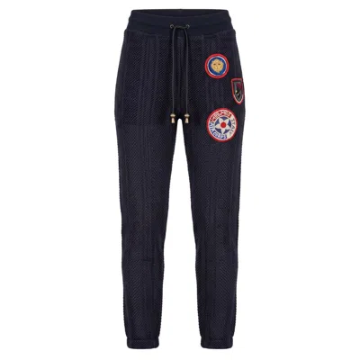 Mr & Mrs Italy Blue Knit Women Pants
