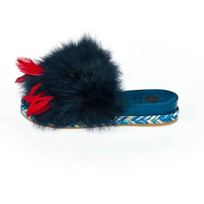 Mr & Mrs Italy Blue Textile Shoe