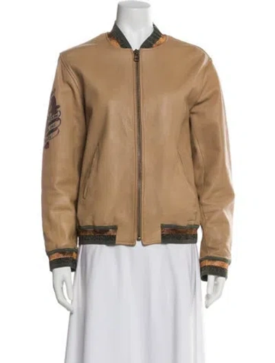 Pre-owned Mr & Mrs Italy Bomber Jacket In Neutral