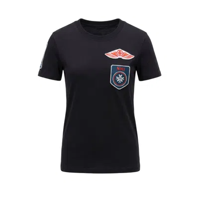 Mr & Mrs Italy Black Cotton Women's T-shirt