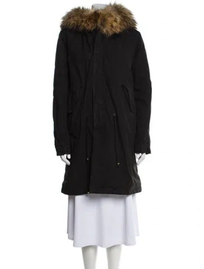 Pre-owned Mr & Mrs Italy Fur Coat In Black