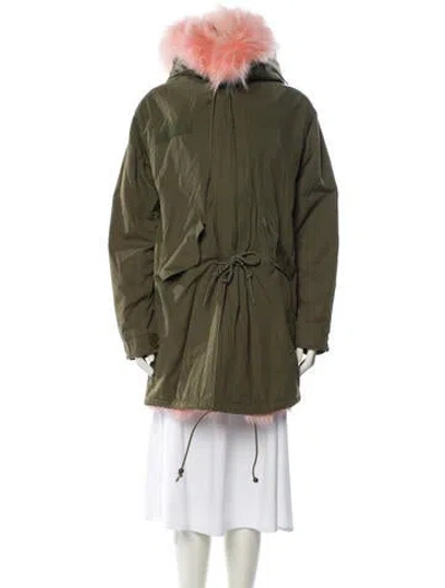 Pre-owned Mr & Mrs Italy Fur Coat In Green