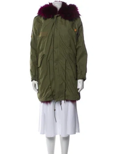 Pre-owned Mr & Mrs Italy Fur Coat In Green