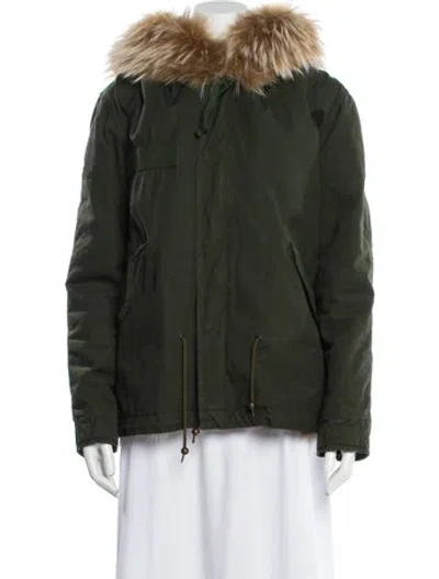 Pre-owned Mr & Mrs Italy Fur Jacket In Green