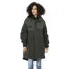 Mr & Mrs Italy Green Cotton Jackets & Coat In Gray