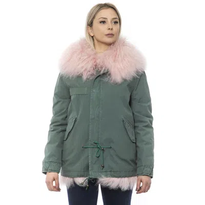 Mr & Mrs Italy Green Cotton Women Jacket