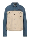 Mr & Mrs Italy Man Denim Outerwear Blue Size L Cotton, Elastane, Polyester In Blue