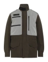 Mr & Mrs Italy Man Jacket Military Green Size L Polyester, Cotton In Green