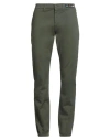 Mr & Mrs Italy Man Pants Military Green Size Xl Cotton, Elastane, Polyester