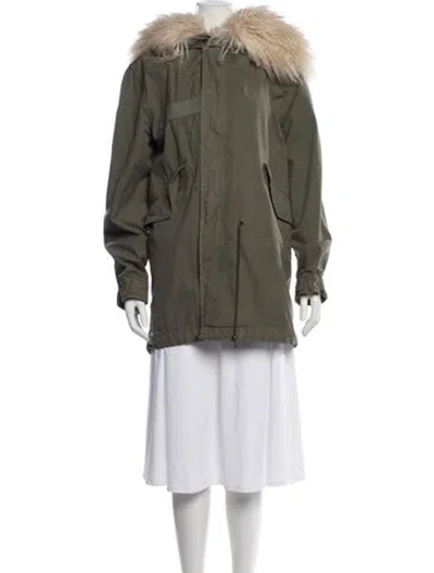 Pre-owned Mr & Mrs Italy Parka In Green