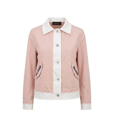 Mr & Mrs Italy Pink Cotton Women's Jacket