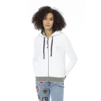 Mr & Mrs Italy White Cotton Sweatshirt