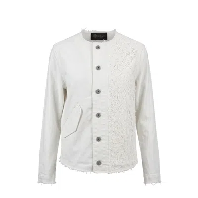 Mr & Mrs Italy White Cotton Women Jacket