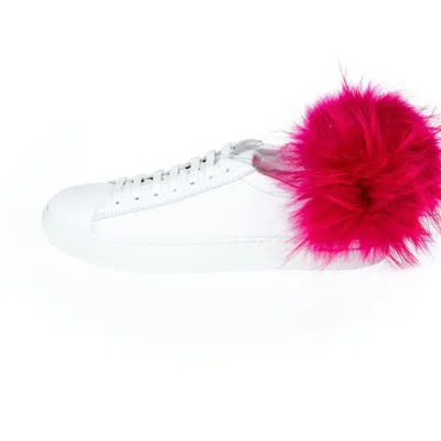 Mr & Mrs Italy White Lamb Leather Women Sneaker