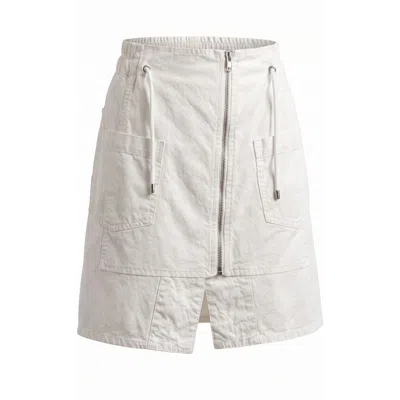 Mr & Mrs Italy White Material Women Skirt