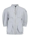 Mr & Mrs Italy Woman Jacket Light Grey Size Xs Cotton, Polyamide