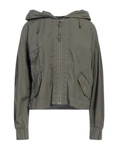 Mr & Mrs Italy Woman Jacket Military Green Size Xs Polyurethane, Cotton