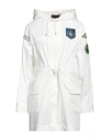 Mr & Mrs Italy Woman Overcoat & Trench Coat White Size M Cotton, Elastane In White