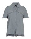 Mr & Mrs Italy Woman Shirt Grey Size L Cotton