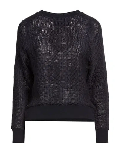 Mr & Mrs Italy Woman Sweater Midnight Blue Size S Cotton, Polyamide In Black