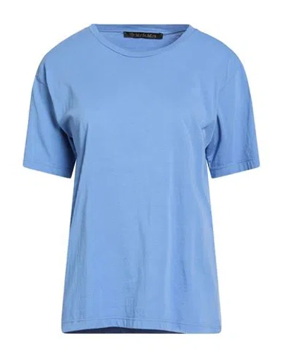 Mr & Mrs Italy Woman T-shirt Light Blue Size S Cotton