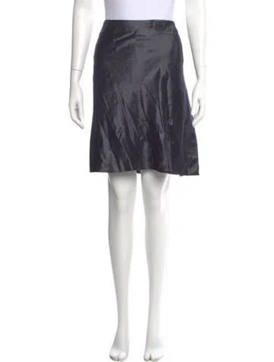 Pre-owned Mr & Mrs Macleod Wool Knee-length Skirt In Blue