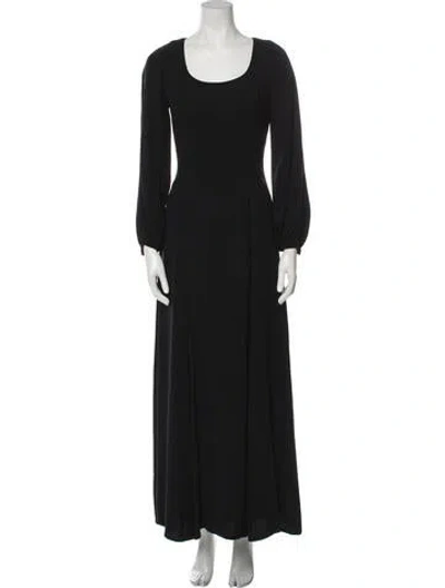 Pre-owned Mr. Blackwell Vintage Long Dress In Black