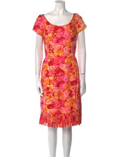 Pre-owned Mr. Blackwell Vintage Mini Dress In Pink