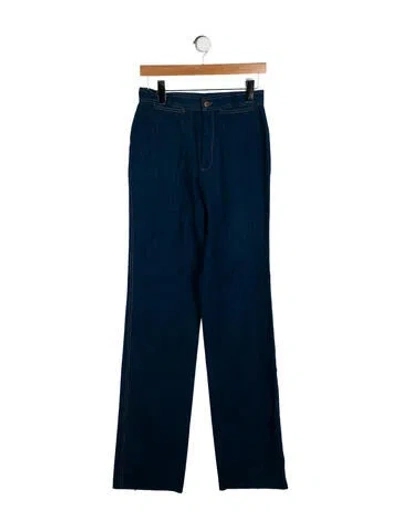 Pre-owned Mr. Blackwell Vintage Wide Leg Jeans In Blue