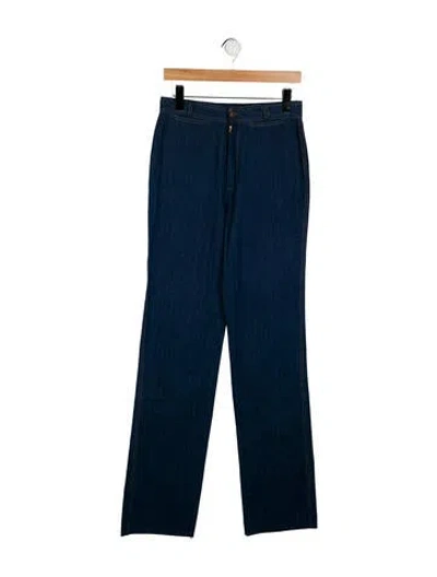 Pre-owned Mr. Blackwell Vintage Wide Leg Jeans In Blue
