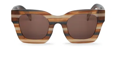 Mr Boho Bondi Bht42-08 Women's Sunglasses Brown Size 49